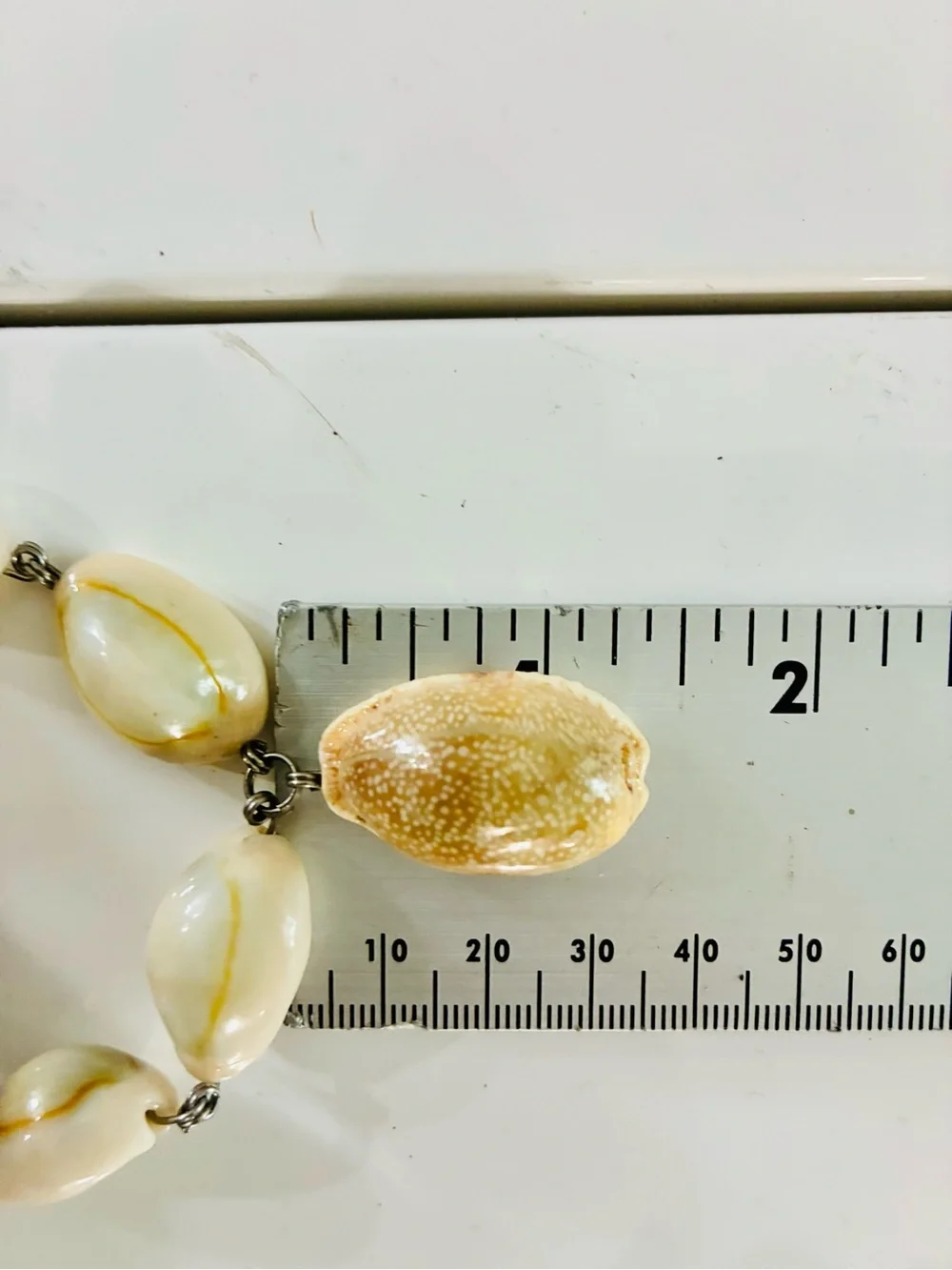 VTG Cowrie Chocker 12k GF & Multi-Strand Shell Bead Necklace in Cream and Yellow